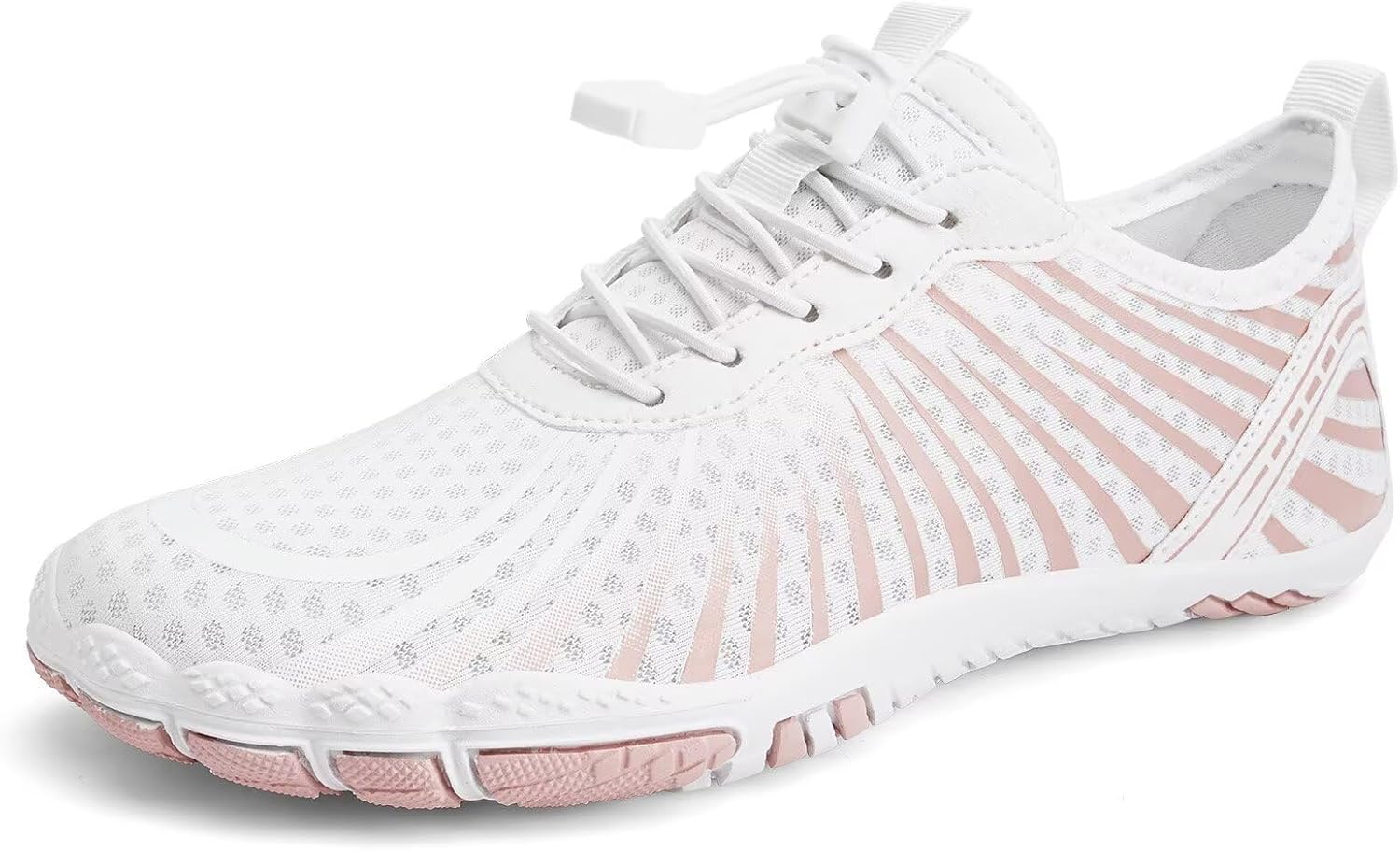 

Водные тапочки WateLves для мужчин и женщин, босоножки с быстрым высыханием для плавания, пляжа, бассейна, походов, серфинга и ходьбы, белый/розовый