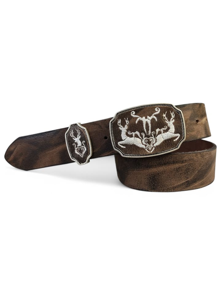 

FRONHOFER Традиционный пояс коричневого цвета