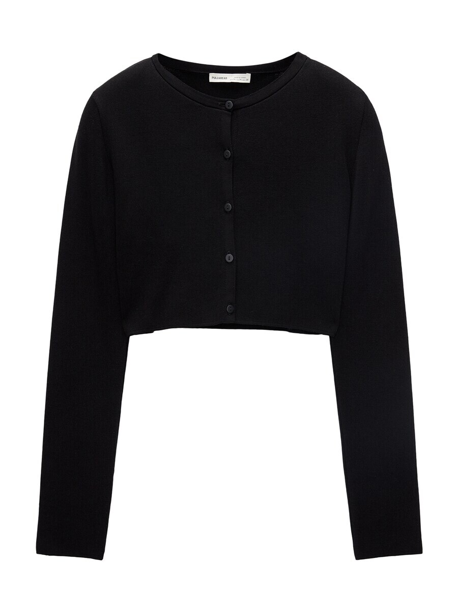 

Вязаный кардиган Pull&Bear, черный