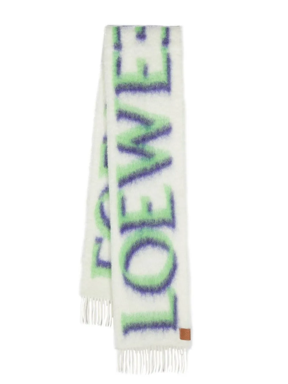 

Шарф с логотипом LOEWE, белый