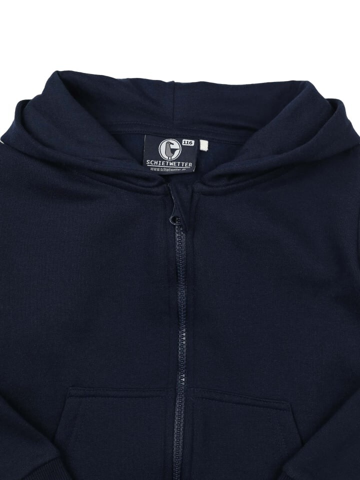 Пуловер с капюшоном SCHIETWETTER Kinder Kapuzenjacke Anouk, цвет navy-pink — фото 3