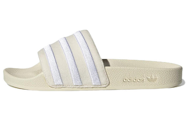 Тапочки оригиналы adilette слайдеры Adidas, белый — фото 2
