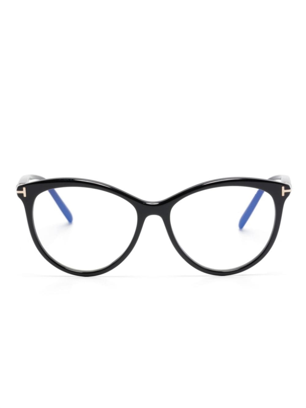 

TOM FORD Eyewear очки FT5990B в круглой оправе, черный