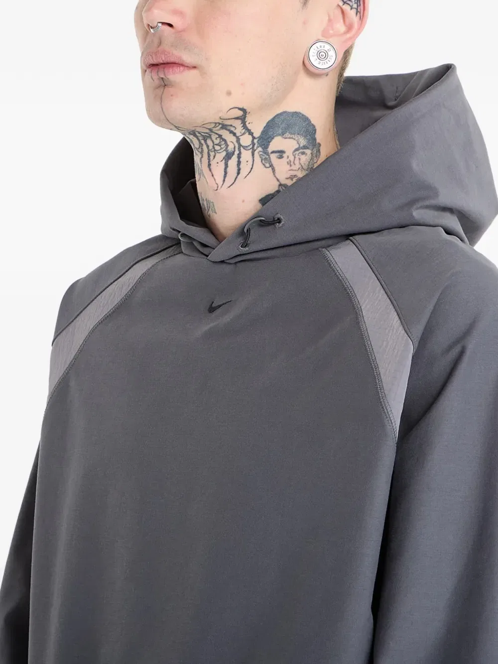 Худи Dri-fit shori Nike, серый — фото 4
