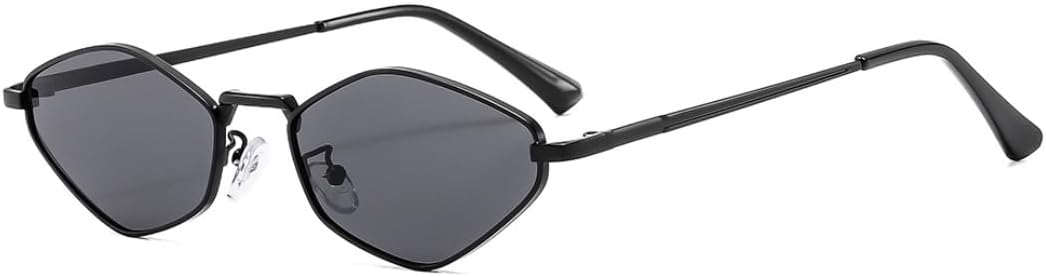 

Солнцезащитные очки с защитой UV400 | Металлические петли, маленькая оправа | Для женщин и мужчин, для занятий спортом на открытом воздухе и путешествий DSVIGF, C1 Black