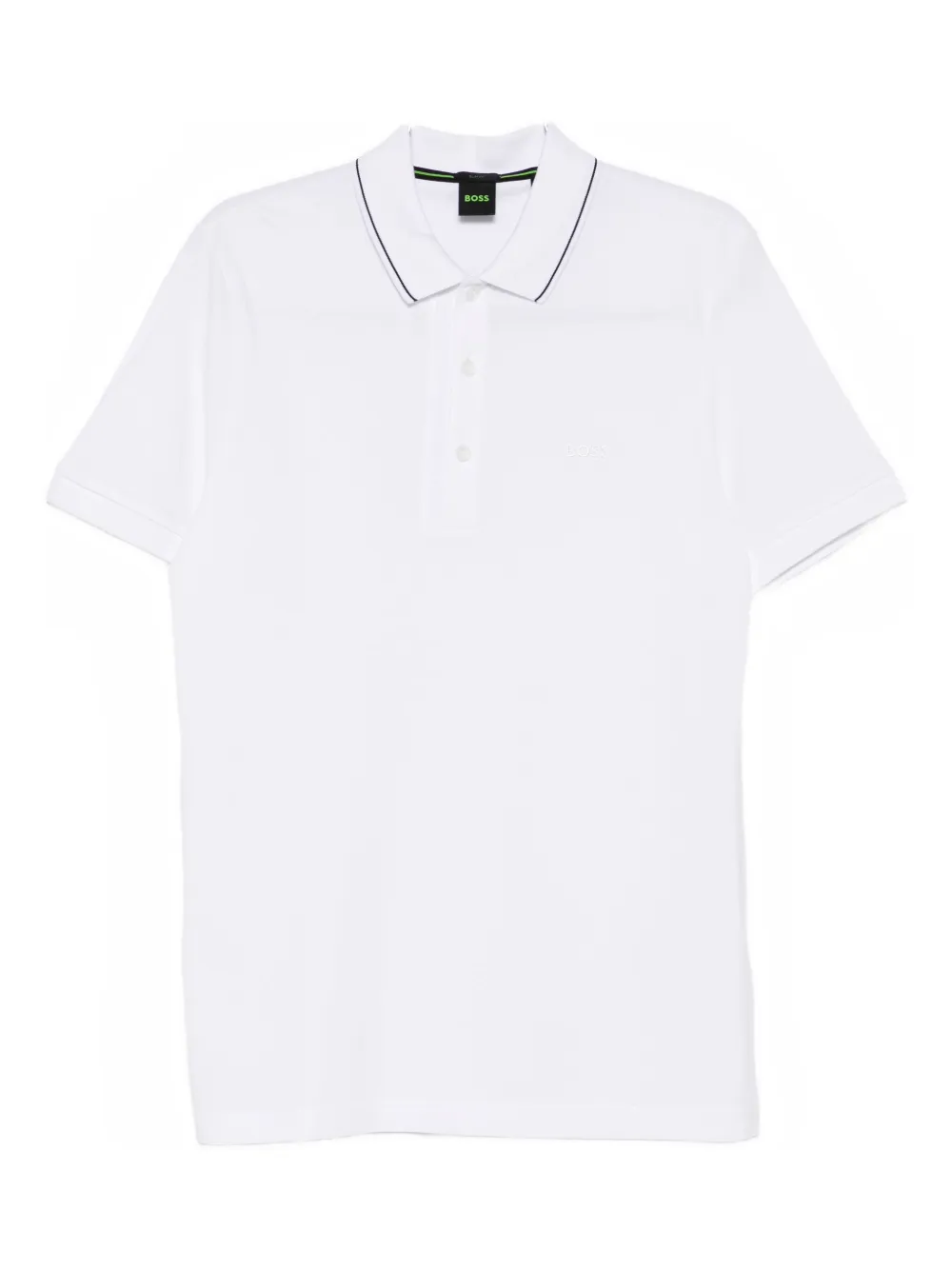 

Поло с кантом Boss, белый