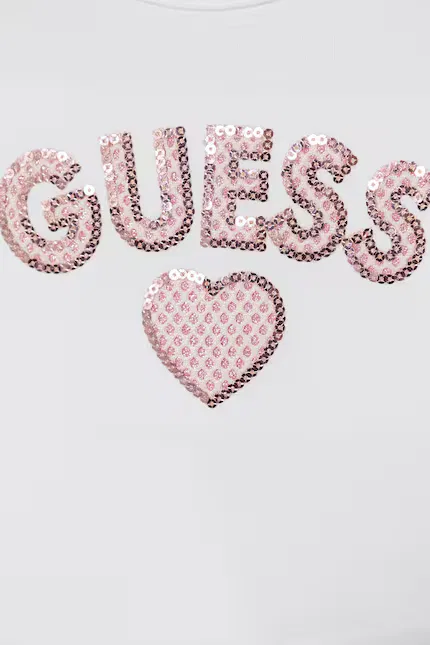 Комплект для девочки 2 шт Guess, белый — фото 4