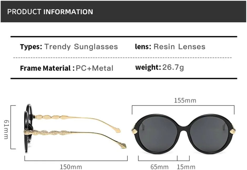 

Круглые солнцезащитные очки для женщин и мужчин в винтажном стиле с двухцветной оправой, солнцезащитные очки с защитой от УФ-излучения UV400 LANGSER, Green Grey