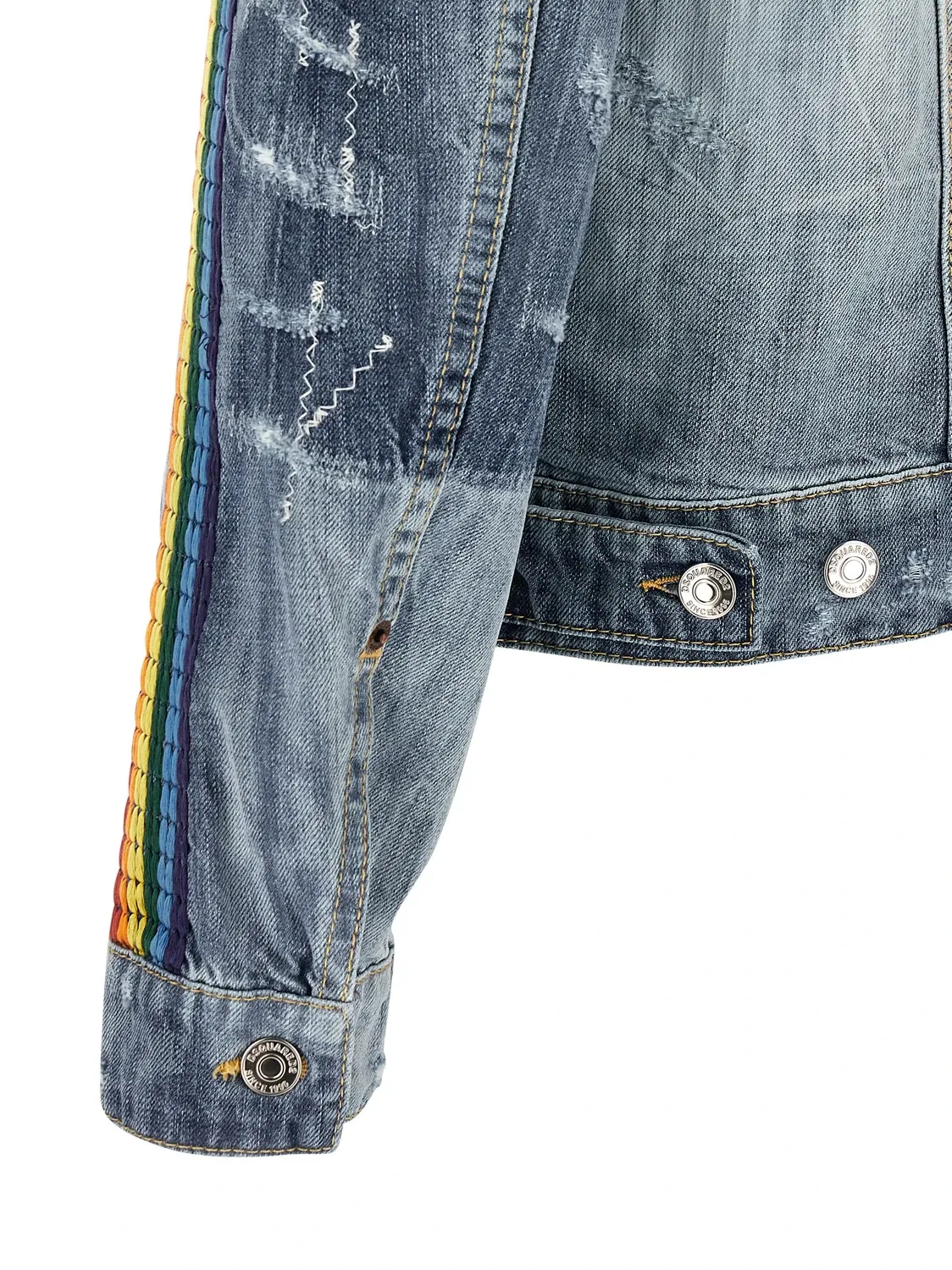 Джинсовая куртка "La Jean" DSQUARED2, синий — фото 4