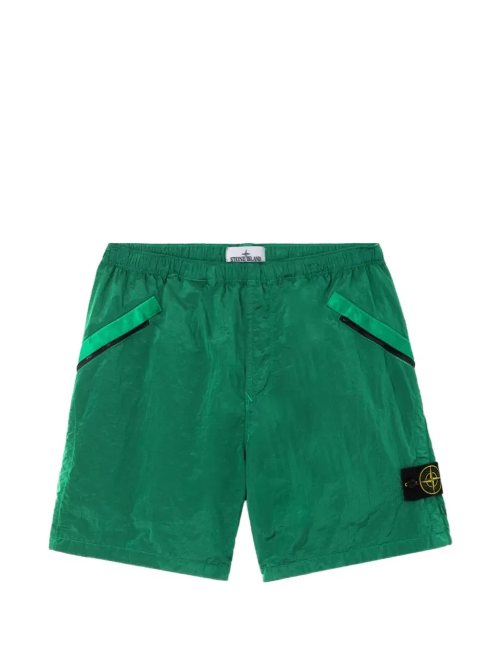 Шорты с нашивкой логотипа Stone Island, зеленый
