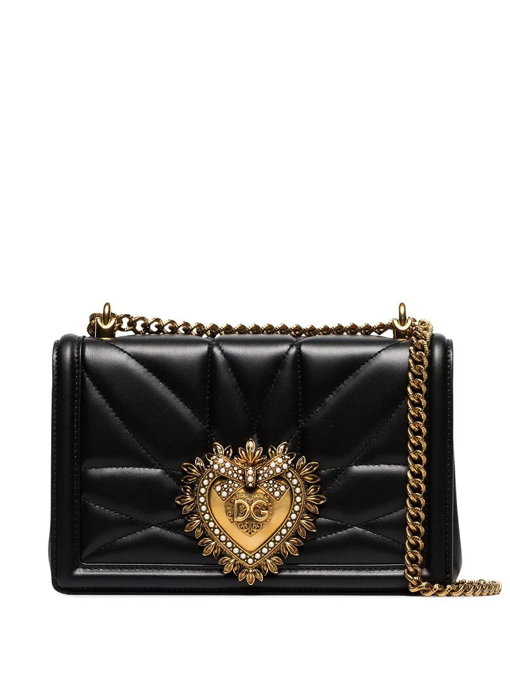 

Сумка на плечо Devotion среднего размера DOLCE & GABBANA, черный
