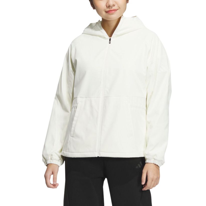 Adidas Куртка женская бело-зеленая черная, Jade White/Black — фото 3