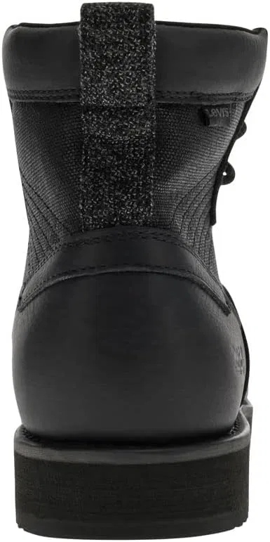 Мужские повседневные ботинки на шнуровке Levi's Dawson 2.0 Tumbled LE, Black — фото 3