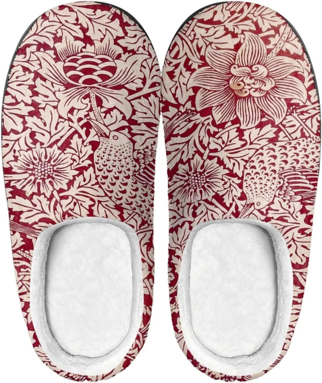 

Мужские и женские нескользящие тапочки, теплые мягкие уютные тапочки из фланели, домашняя обувь для спальни и улицы, размеры 2-12 Zcfygdx, красный