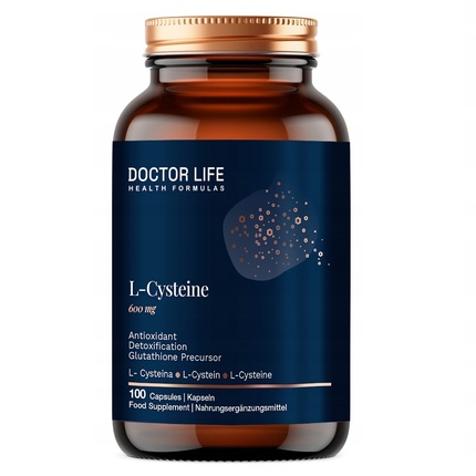 

L-цистеин 600 мг пищевая добавка - 100 капсул Doctor Life