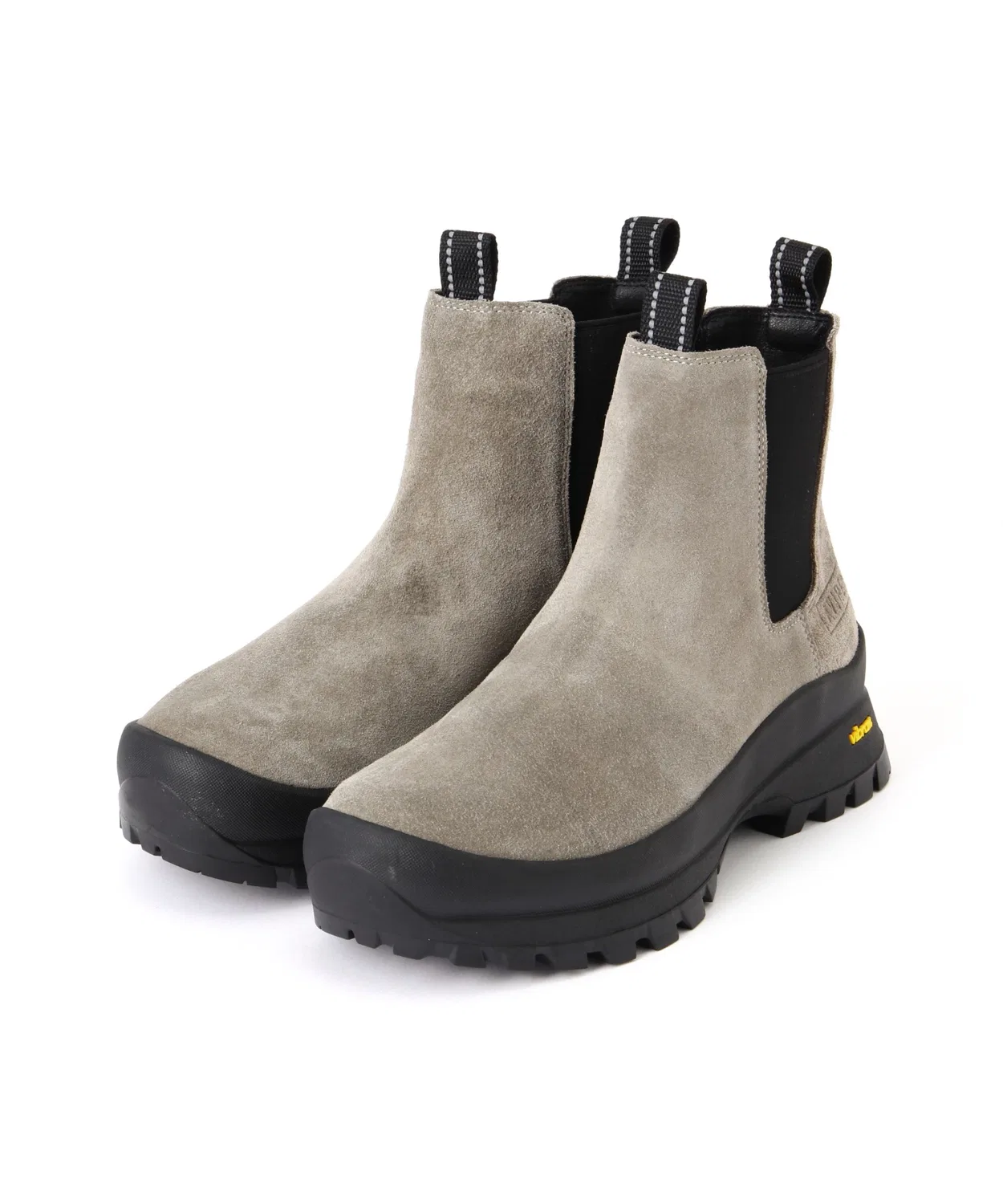 Ботинки AVIREX SIDE GORE BOOTS на тракторной подошве, кожаные, чёрные — фото 3