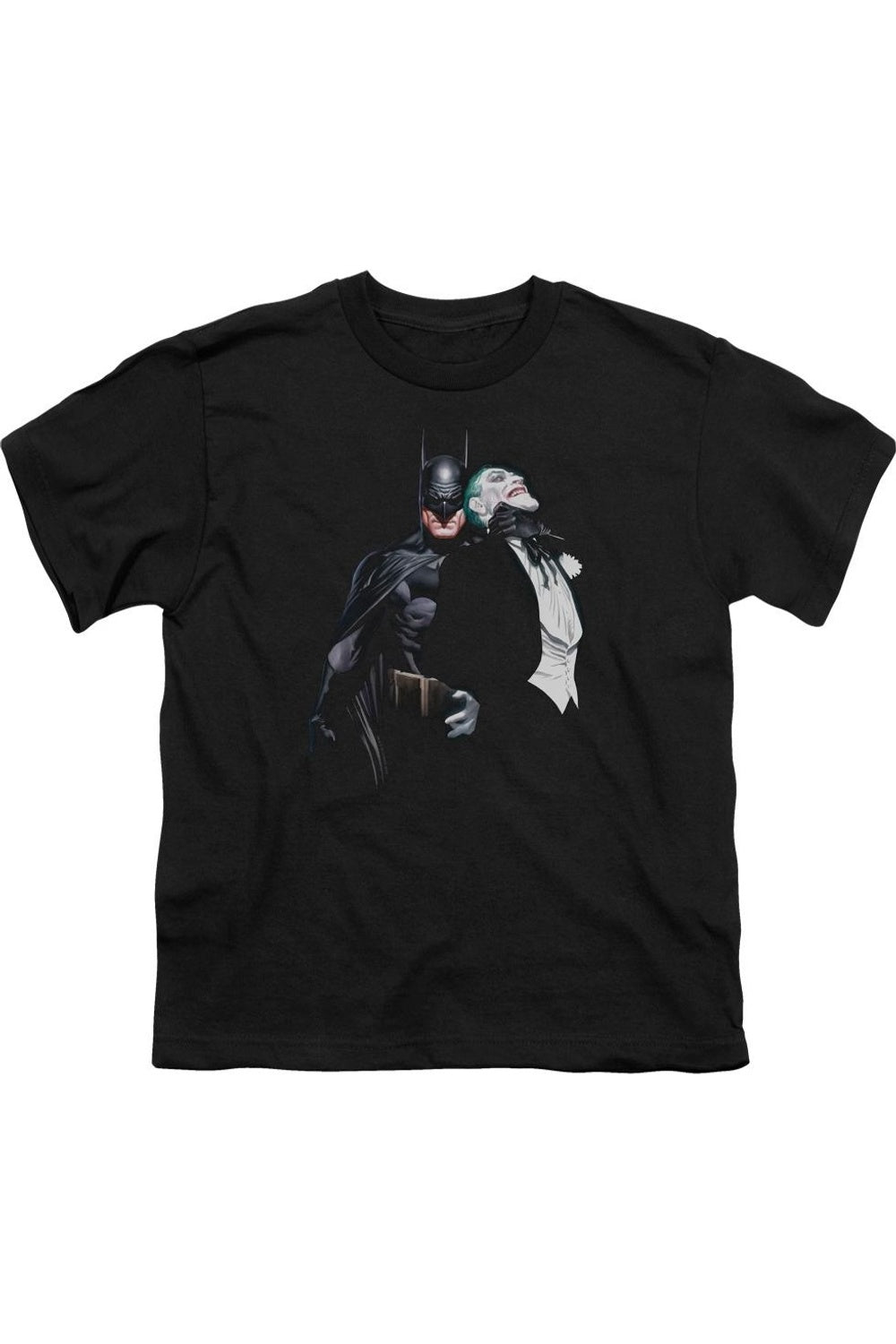 

Футболка с коротким рукавом для детей "Бэтмен против Джокера" Gildan, черный