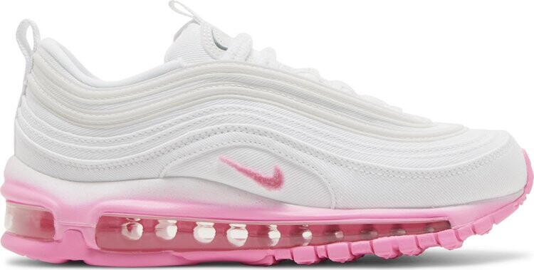 Кроссовки Wmns Air Max 97 SE 'Chenille Swoosh - Pink Foam', белый