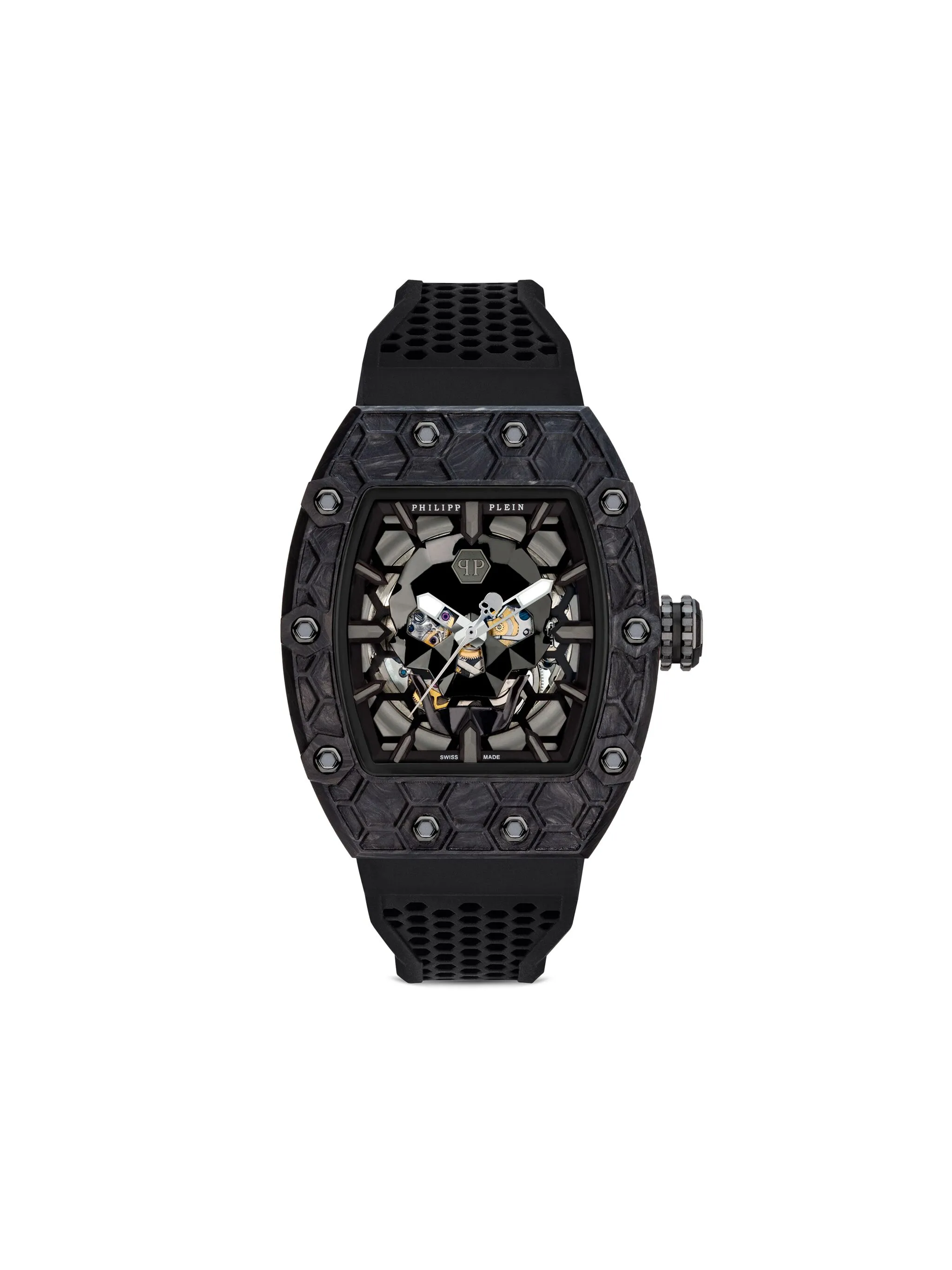 

Наручные часы Crytpo King Carbon Gladiator 55 мм Philipp Plein, черный
