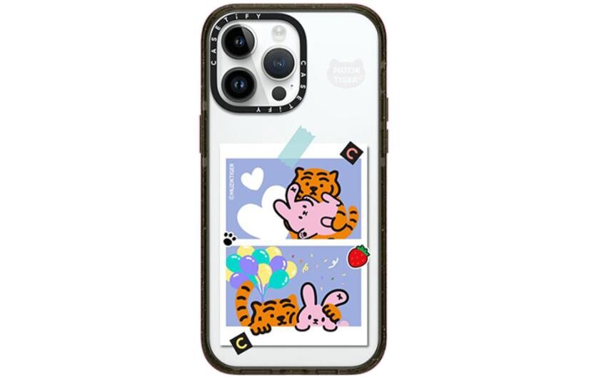 

CASETIFY Чехол для телефона, Transparent black frame