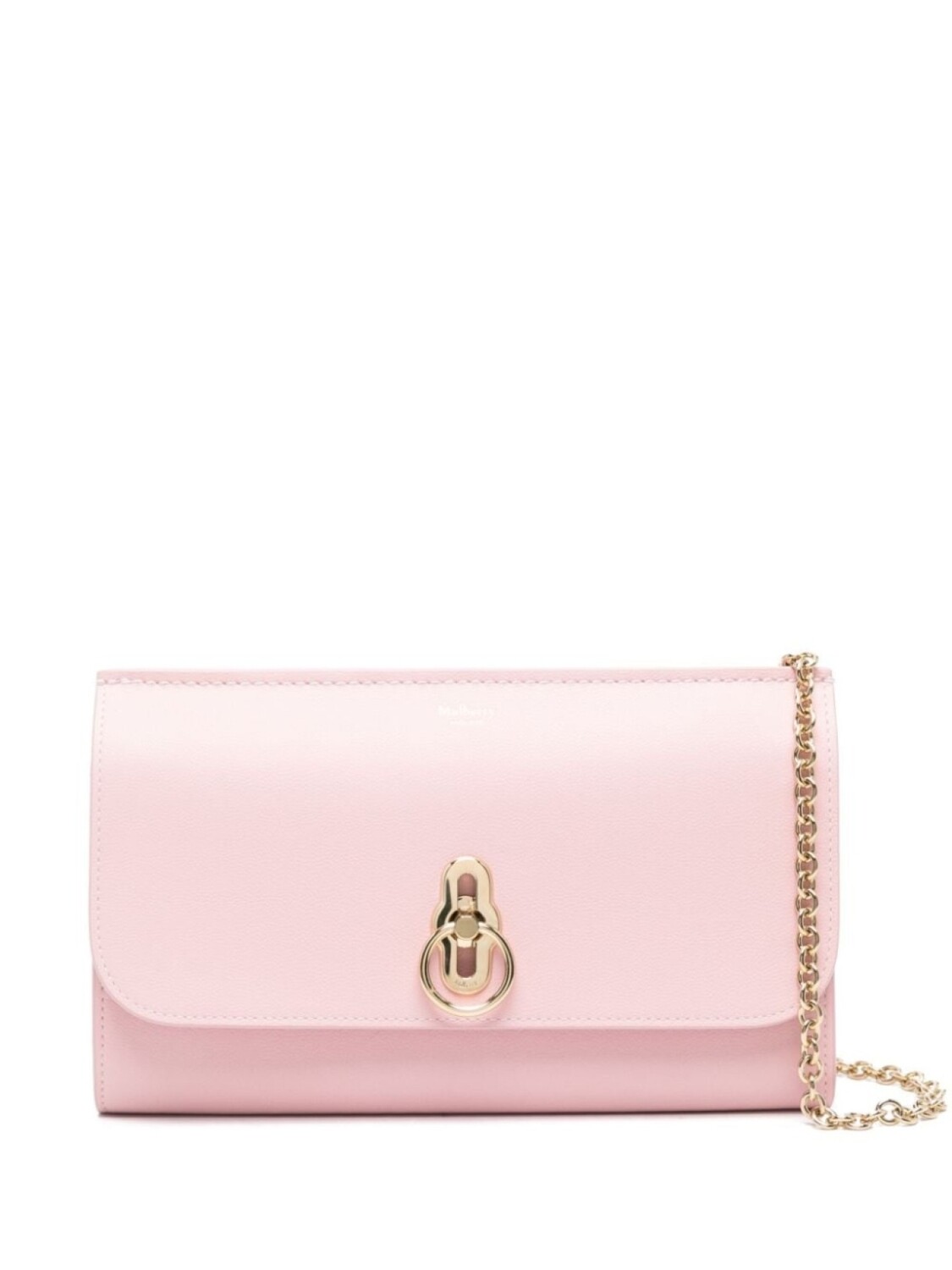 

Mulberry клатч Amberley с тиснением логотипа, розовый
