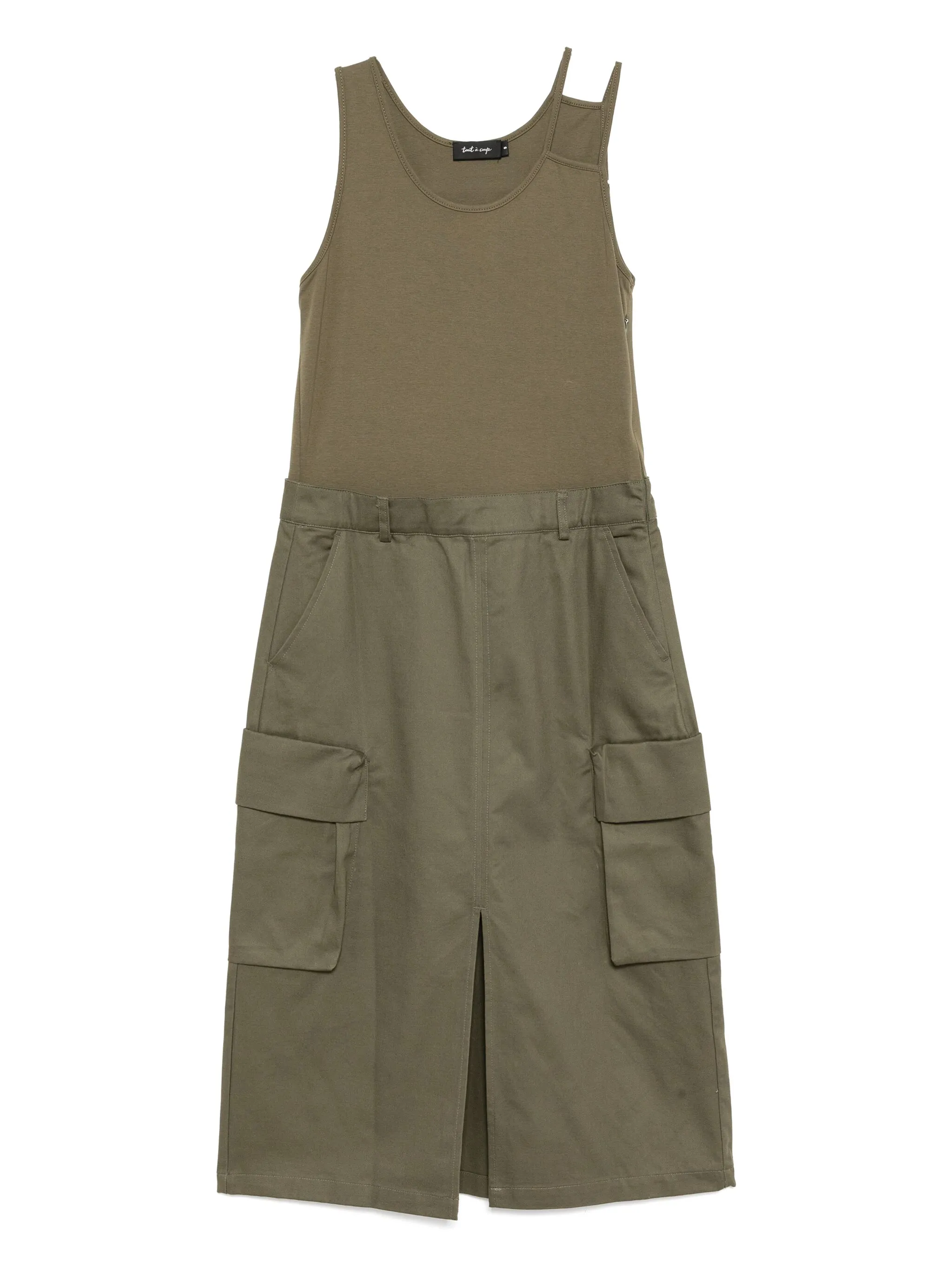 

Платье без рукавов с карманами Tout A Coup, зеленый