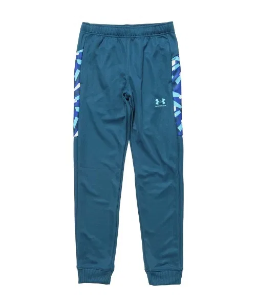 Спортивные штаны с принтом Under Armour, полиэстер, тёмно-синие
