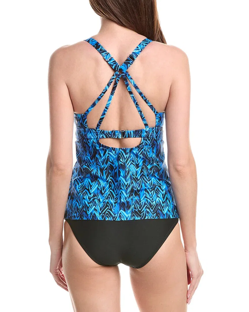 Next Lunge Sport Tankini, темно-синий — фото 2