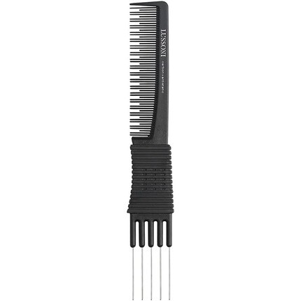 

T4B Lussoni Lift Comb Lc 200 Углеродная расческа с металлическим лезвием и антистатическими зубцами 28X6X190 мм, Tb Tools For Beauty