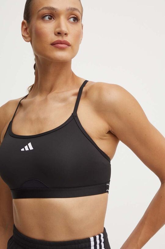 

Спортивный бюстгальтер Aeroreact adidas Performance, черный