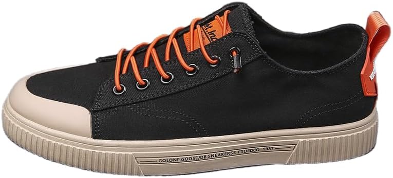 

Мужские дышащие низкие кеды на шнуровке для скейта, противоскользящие повседневные кроссовки из ткани для мужчин Clolinde, красный