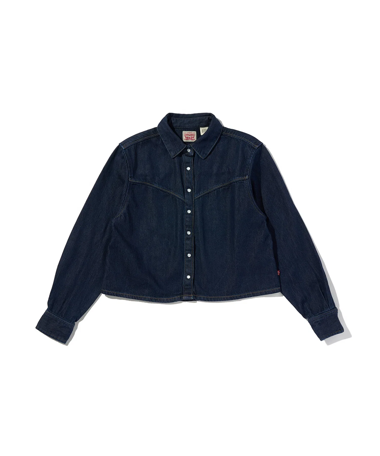 Женская рубашка Levi's Logan из денима тёмно-синего цвета — фото 3