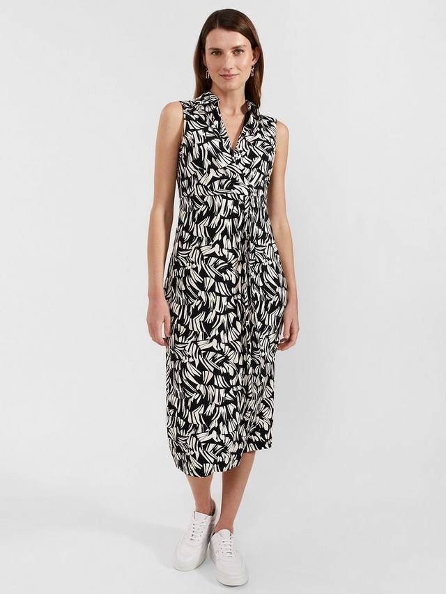

Трикотажное платье клариссы Hobbs, цвет Black/Cream
