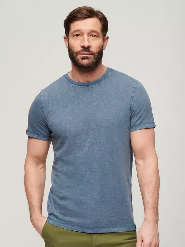 

Футболка Superdry Crew Neck Slub Short Sleeved, цвет dry/slate/blue