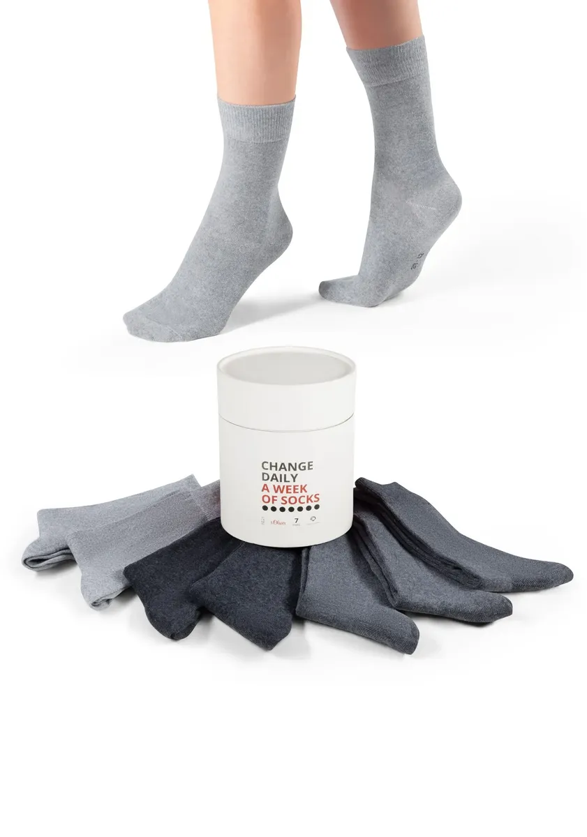 

S.Oliver Носки "Sock Box 7 Pack", серый