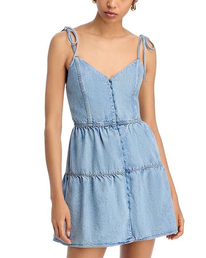 

Платье Shanti с ярусами Alice and Olivia, синий