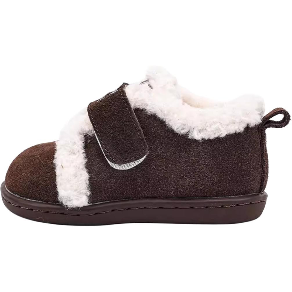 

Термоустойчивые противоскользящие низкие кеды для детей от 3 до 7 лет QINUOSHU, коричневый