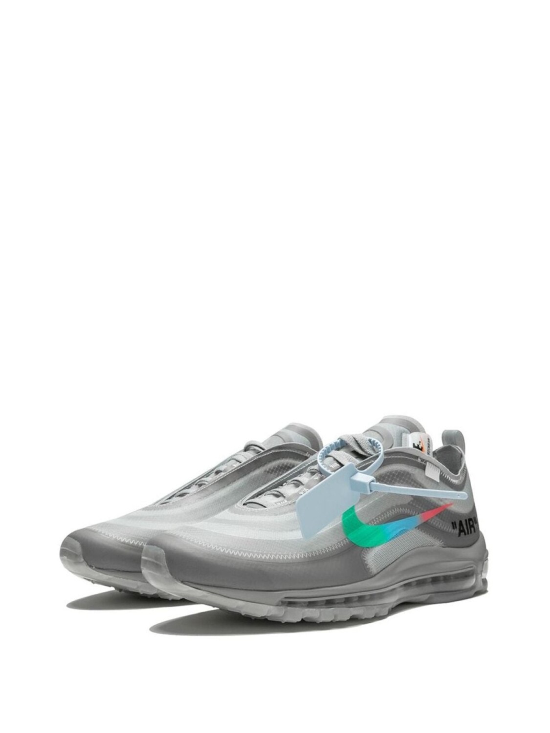 Кроссовки The 10: Air Max 97 OG Nike X Off-White, серый — фото 2