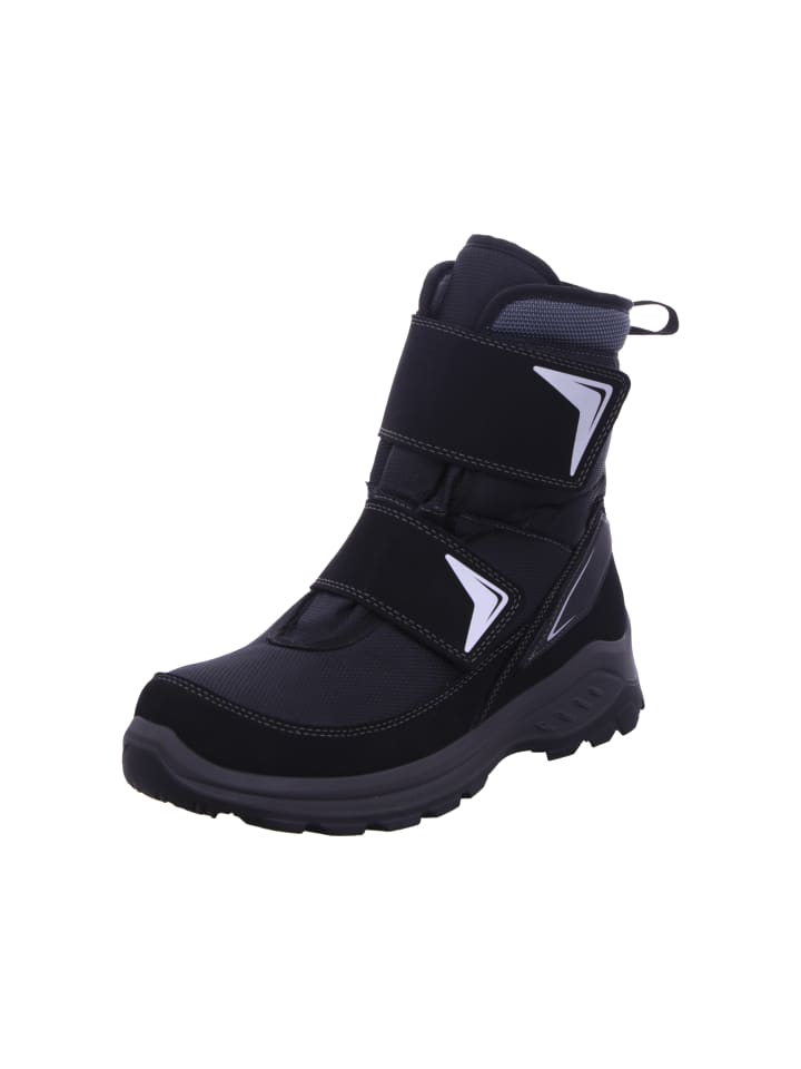 

Ботинки без застежек с мембраной Tex черного цвета Vista