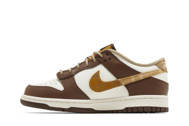 Кроссовки Nike Dunk Low GS 'Plaid Brown', коричневый — фото 4