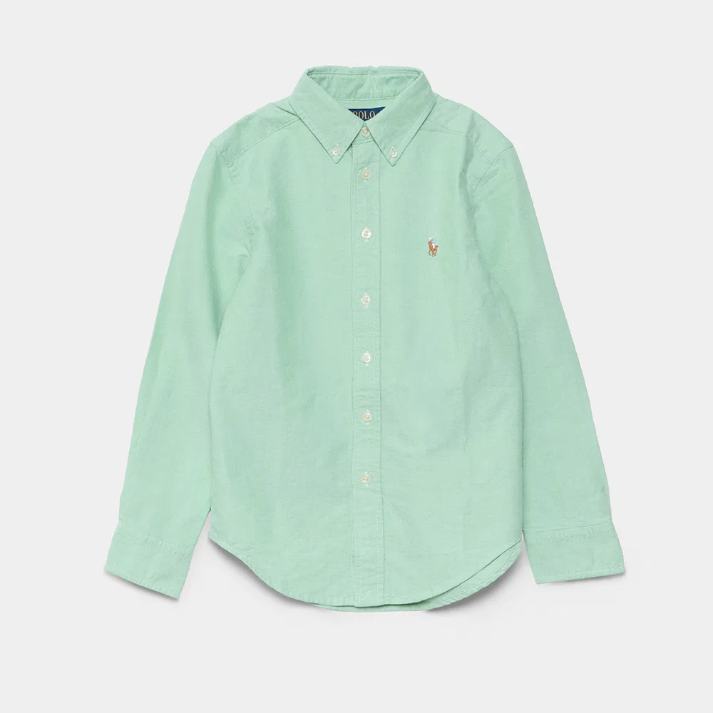 Детская рубашка оксфорд зелёная от Polo Ralph Lauren Children