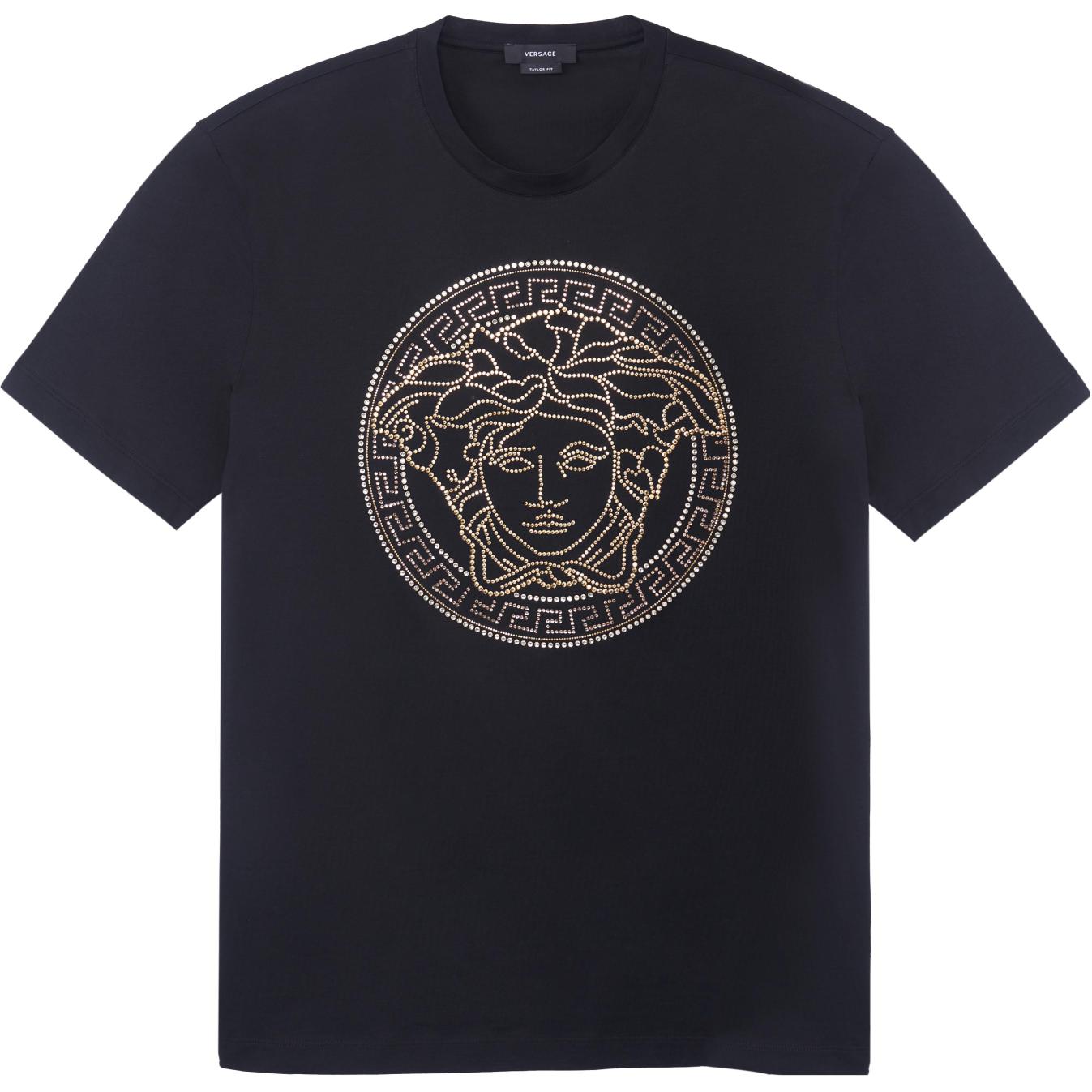 

Футболка с принтом Medusa VERSACE, черный