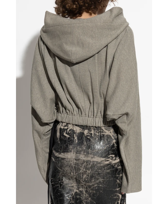 Короткая толстовка Rick Owens, серый — фото 4