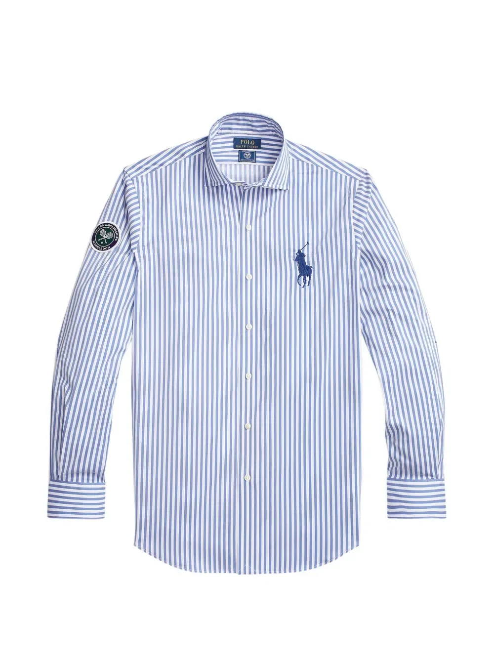 Рубашка Wimbledon в полоску POLO RALPH LAUREN, синий