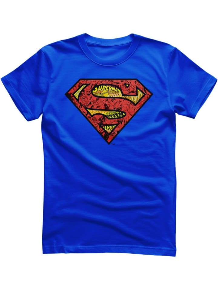 

Футболка Superman Mash-Up Shield T-Shirt синего цвета Superman, Синий, Футболка Superman Mash-Up Shield T-Shirt синего цвета Superman