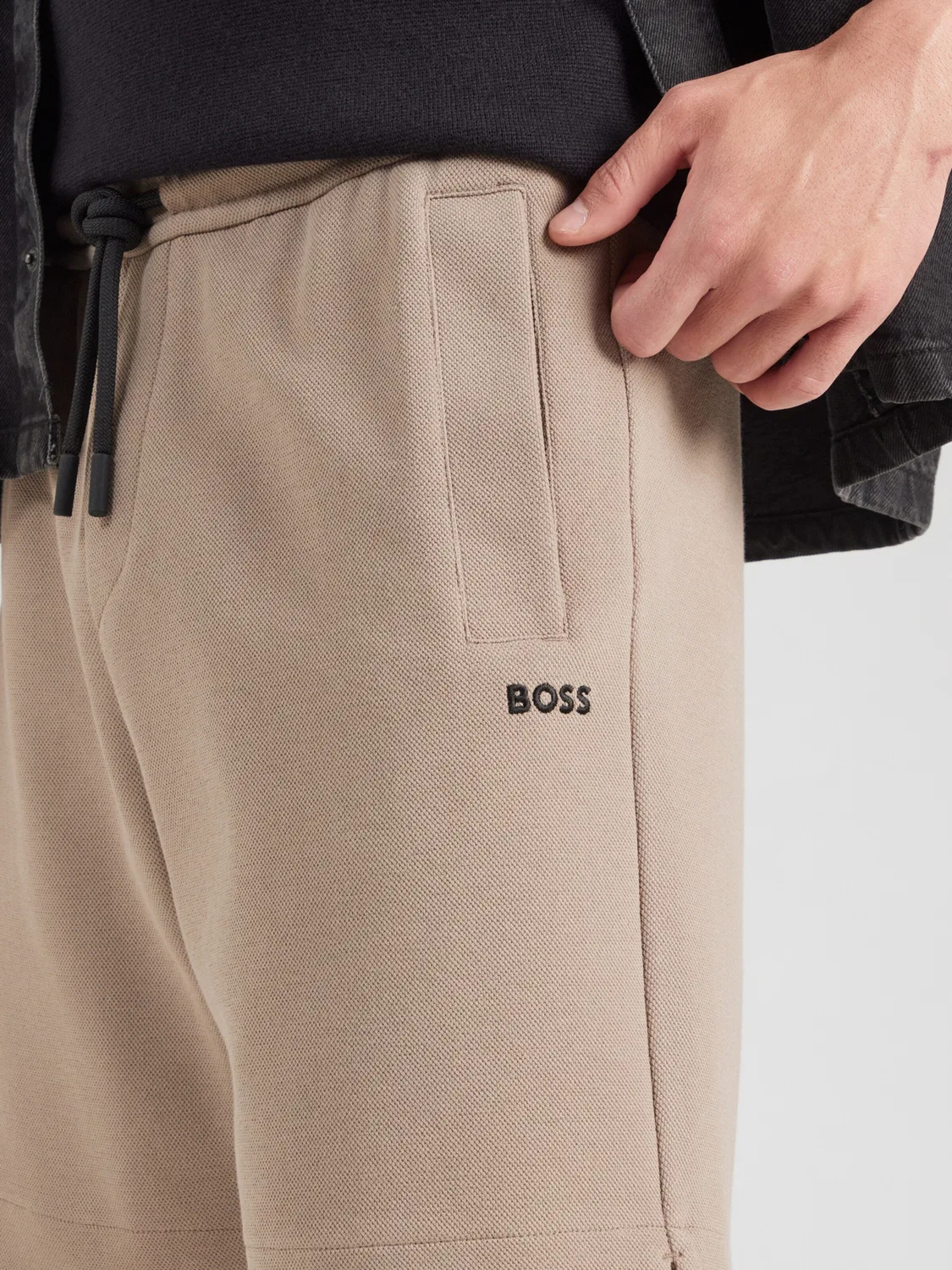 Шорты Boss Regular Pants JT_Union HeAdlo цвета хаки — фото 2