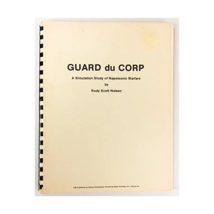 

Guard du Corp — моделирование наполеоновской войны, Historical Miniature Rules (Rudy Nelson)