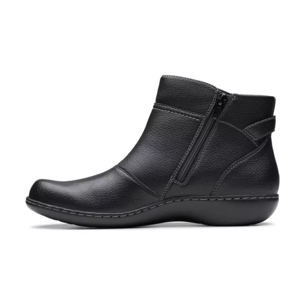 Женские кожаные ботильоны Ashland Mabel Clarks, цвет navy tumbled — фото 3