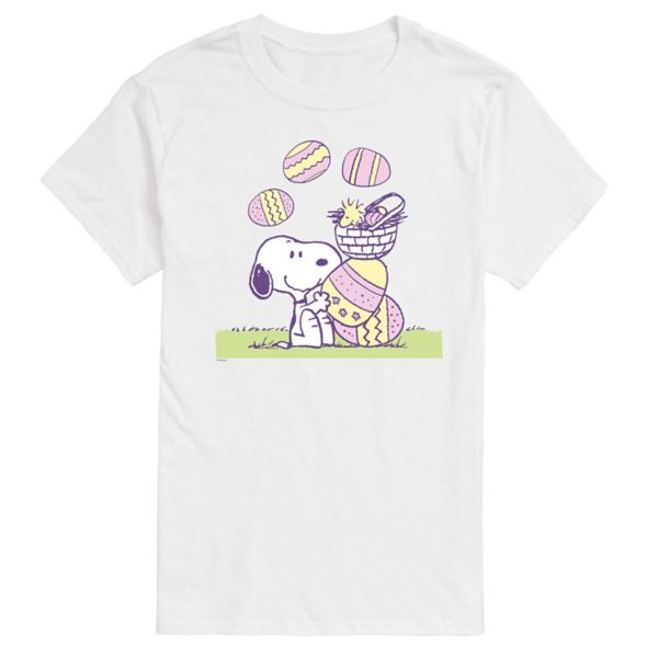 

Мужская футболка с комиксом про Праздник Пасхи и Арахис Licensed Character, белый