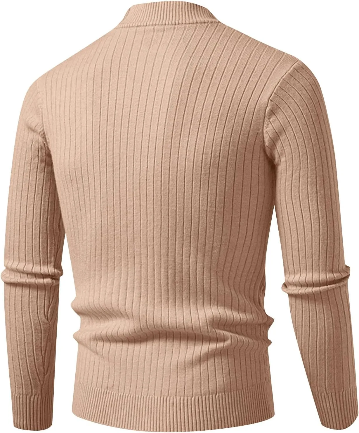 Мужской свитер Quarter Zip Pullover с длинными рукавами и классическим кроем — фото 3
